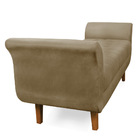 Recamier Olinda Suede 160 Cm Pés Chanfrado Castanhos M11 - D'