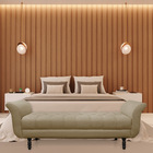 Recamier Olinda Suede 160 Cm Pés Torneados Tabaco - D'rossi -