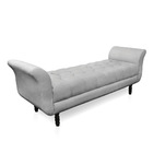 Recamier Olinda Suede 160 Cm Pés Torneados Tabaco - D'rossi -