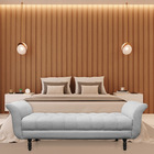 Recamier Olinda Suede 160 Cm Pés Torneados Tabaco - D'rossi -