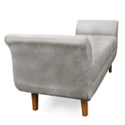 Recamier Olinda Veludo 160 Cm Pés Chanfrado Castanhos M11 - D