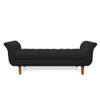 Recamier Olinda Veludo 160 Cm Pés Chanfrado Castanhos M11 - D