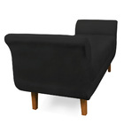 Recamier Olinda Veludo 160 Cm Pés Chanfrado Castanhos M11 - D