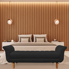 Recamier Olinda Veludo 160 Cm Pés Chanfrado Castanhos M11 - D