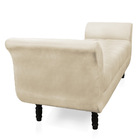 Recamier Olinda Veludo 160 Cm Pés Torneados Tabaco - D'rossi