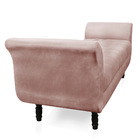 Recamier Olinda Veludo 160 Cm Pés Torneados Tabaco - D'rossi