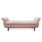 Recamier Olinda Veludo 160 Cm Pés Torneados Tabaco - D'rossi