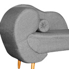 Recamier Para Quarto Melissa Lado Direito Linho Cores - Ds Es