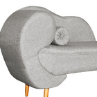 Recamier Para Quarto Melissa Lado Direito Linho Cores - Ds Es