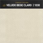 Recamier Puff Luxo Madeira Maciça Maya Bege Claro