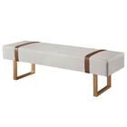 Recamier Santir Agarb Decor Linho Off/bronze