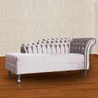 Recamier Stylos Lado Esquerdo Veludo Cores  - Ds Estofados -