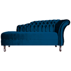 Recamier Stylos Lado Esquerdo Veludo Cores  - Ds Estofados -