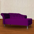 Recamier Stylos Lado Esquerdo Veludo Cores - Ds Estofados - R