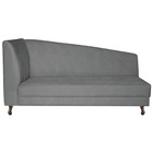 Recamier Valéria 140cm Lado Direito Corano Cinza - Amarena Mó