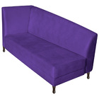Recamier Valéria 140cm Lado Direito Corano Roxo - Amarena Móv