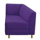 Recamier Valéria 140cm Lado Direito Corano Roxo - Doce Sonho