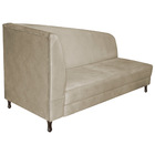 Recamier Valéria 140cm Lado Direito Suede Bege - Amarena Móve