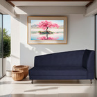 Recamier Valéria 140cm Lado Esquerdo Corano Azul Marinho - Am