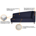 Recamier Valéria 140cm Lado Esquerdo Corano Azul Marinho - Am