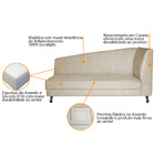 Recamier Valéria 140cm Lado Esquerdo Corano Bege - Amarena Mó