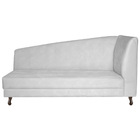 Recamier Valéria 140cm Lado Esquerdo Corano Branco - Amarena