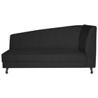 Recamier Valéria 140cm Lado Esquerdo Corano Preto - Amarena M