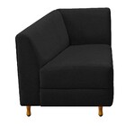 Recamier Valéria 140cm Lado Esquerdo Corano Preto - Doce Sonh