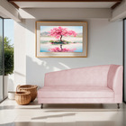 Recamier Valéria 140cm Lado Esquerdo Corano Rosa Bebê- Amaren