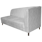 Recamier Valéria 140cm Lado Esquerdo Suede Branco - Amarena M