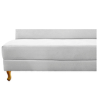 Recamier Valéria 140cm Lado Esquerdo Suede Branco - Doce Sonh