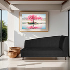 Recamier Valéria 140cm Lado Esquerdo Suede Preto - Amarena Mó