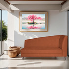 Recamier Valéria 140cm Lado Esquerdo Suede Terracota- Amarena