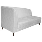 Recamier Valéria 160cm Lado Direito Corano Branco - Amarena M