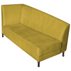 Recamier Valéria 160cm Lado Direito Suede Amarelo - Amarena M