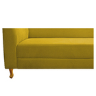Recamier Valéria 160cm Lado Direito Suede Amarelo - Doce Sonh