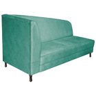 Recamier Valéria 160cm Lado Direito Suede Azul Ciano - Amaren