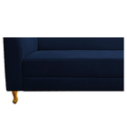 Recamier Valéria 160cm Lado Direito Suede Azul Marinho - Doce