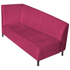 Recamier Valéria 160cm Lado Direito Suede Pink - Amarena Móve