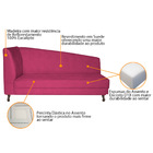 Recamier Valéria 160cm Lado Direito Suede Pink - Amarena Móve