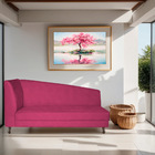 Recamier Valéria 160cm Lado Direito Suede Pink - Amarena Móve