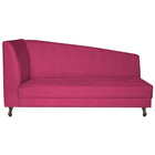 Recamier Valéria 160cm Lado Direito Suede Pink - Amarena Móve