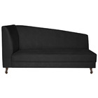 Recamier Valéria 160cm Lado Direito Suede Preto - Amarena Móv