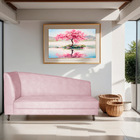 Recamier Valéria 160cm Lado Direito Suede Rosa Bebê - Amarena