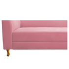 Recamier Valéria 160cm Lado Direito Suede Rosa Bebê - Doce So
