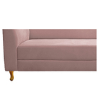 Recamier Valéria 160cm Lado Direito Suede Rosê - Doce Sonho M
