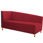 Recamier Valéria 160cm Lado Direito Suede Vermelho - Doce Son