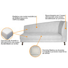 Recamier Valéria 160cm Lado Esquerdo Corano Branco - Amarena