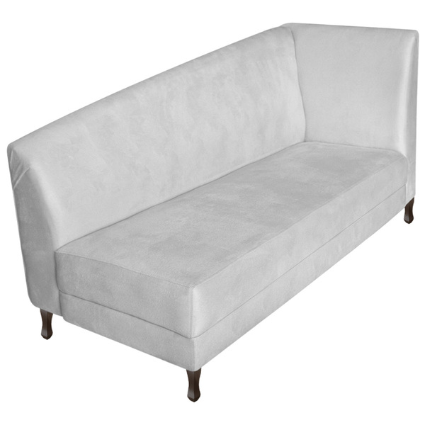 Recamier Valéria 160cm Lado Esquerdo Corano Branco - Amarena