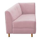 Recamier Valéria 160cm Lado Esquerdo Corano Rosa Bebê- Doce S